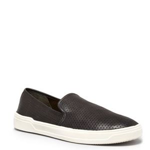 VIA SPIGA, Black Slip-on Sneaker. faux leather.